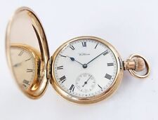 gold hunter pocket watch for sale  UK