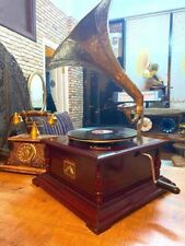 Gramófono vintage de 25 pulgadas fonógrafo vinilo cuerda gramófono segunda mano  Embacar hacia Mexico