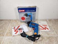 Vintage Ryobi D42 3/8" 10mm 3.2A 120V Corded Electric Drill Org Box & Manual USA for sale  Shipping to South Africa