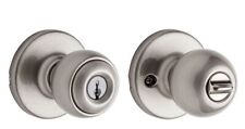 Pack of  3-Kwikset 94002-025  Keyed Alike Polo Keyed Entry Knob Satin Nickel, used for sale  Shipping to South Africa
