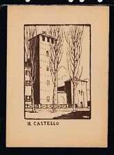 Cartolina vercelli castello usato  Italia