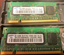 SAMSUNG 512MB (2 X 256MB) PC2-3200 DDR2 LAPTOP 400MHZ MEMORY M470T3354BZ0-CCCDS for sale  Shipping to South Africa