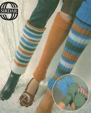 Patrón de tejido vintage para calentadores de piernas, guantes y guantes (195) segunda mano  Embacar hacia Mexico