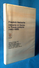 Nietzsche ditirambi dioniso usato  Torino