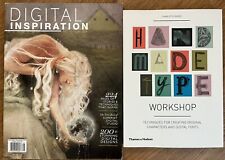 2 livros de arte digital: arte digital (2014 primeira edição) e tipo feito à mão (2014), usado comprar usado  Enviando para Brazil