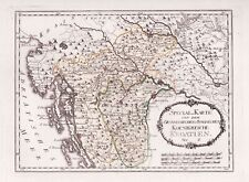 Croatia Kroatien Pula Rijeka Karlobag Varazdin Zagreb Reilly map Karte 1790 comprar usado  Enviando para Brazil