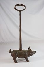 RARE ANTIQUE VINTAGE DOORSTOP Cast Iron Pig (24-7) for sale  Shipping to South Africa