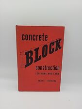 Construção de bloco de concreto para casa e fazenda, alvenaria - Antigo 1957 comprar usado  Enviando para Brazil