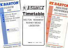 Barton buses timetable for sale  FAKENHAM