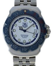 Relógio masculino 35mm F1 Tag Heuer Formula 1 branco/azul aço inoxidável ref: WA1219! comprar usado  Enviando para Brazil