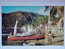 Used, SANTA ST LUCIA West Indies Caribbean Dogout Fishing Canoes Postcard Postcard for sale  Shipping to South Africa