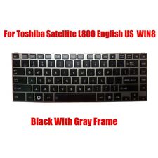 Teclado inglés de EE. UU. para Toshiba Satellite L800 L805 L830 L840 L845 WIN8 segunda mano  Embacar hacia Argentina