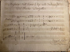 Antico manoscritto musicale usato  Genova