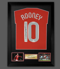 Camisa da Liga dos Campeões Manchester United 2008 assinada por Wayne Rooney lance emoldurado comprar usado  Enviando para Brazil