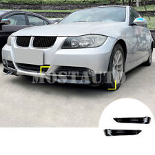 Para BMW 3 Series E90 E91 preto para-choque dianteiro difusor labial divisor labial 2005-2008 comprar usado  Enviando para Brazil