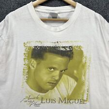 Camisa De Colección Luis Miguel Para Hombre XL Blanca Años 90 Artista Musical Español Mexicano segunda mano  Embacar hacia Argentina
