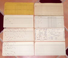 Used, Lot of 8 Vintage Computer Data Processing Punch Cards for sale  Everett
