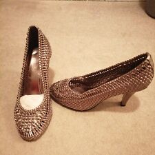 Ladies silver shoes for sale  BROMLEY