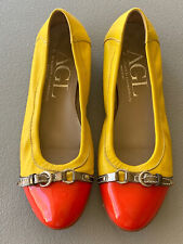 Used, AGL Attilio Giusti Leombruni Monika Cap Toe Leather Ballet Flats Shoes 40 EXC for sale  Shipping to South Africa