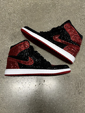 Shoe Surgeon LA 1 Retro High OG 'Glitter Bred' Custom Size 11 for sale  Shipping to South Africa