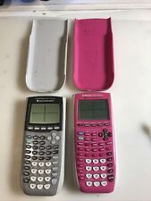 Lote de 2 calculadoras gráficas Texas Instruments TI-84 Plus probadas segunda mano  Embacar hacia Mexico