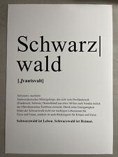 Poster definition schwarzwald gebraucht kaufen  Steinach