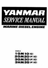 Manual de reparo de motor diesel marítimo Yanmar 1GM10, 2GM20, 3GM30, 3HM35 comprar usado  Enviando para Brazil