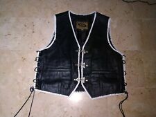 Gilet pelle biker usato  Crotone