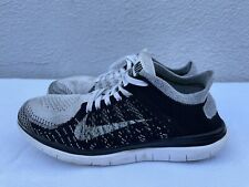 RARO Nike Free Flyknit 4.0 OREO Hombre EE. UU. 7 Negro Blanco Gris Zapato 631053-100 X segunda mano  Embacar hacia Mexico