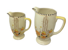 Royal Staffordshire Pottery A.J.Wilkinson Honeyglaze Jugs Pitchers for sale  Shipping to South Africa