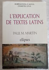 Explication textes latins d'occasion  Pontoise
