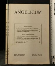 Angelicum. vol fascicolo usato  Ariccia