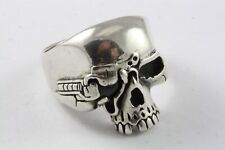 Klassischer totenkopf ring gebraucht kaufen  Freyburg