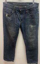 American Eagle Men Slim Straight Jeans Size 34"x32" in Demin Blue  for sale  Shipping to South Africa