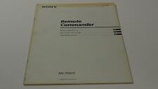 SONY RM-TP501E Remote Commander - manual de instrucciones/User manual segunda mano  Embacar hacia Argentina