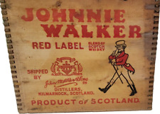 Usado, Johnnie Walker Crate etiqueta roja whisky caja de madera caja conjunta 12 botellas de colección 1957 segunda mano  Embacar hacia Argentina