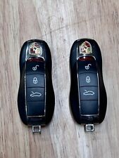 LOTE 2 CHAVES INTELIGENTES PORSCHE CONTROLES REMOTOS OEM 4 BOTÕES CAPÔ BOTÕES ABERTOS KR55WK50136 comprar usado  Enviando para Brazil