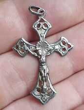 Croix Religieuse Argent Silver Cross Religious Medal 1.8g 4cm Christ  comprar usado  Enviando para Brazil