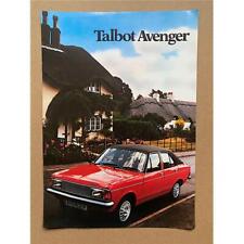 Talbot avenger brochure for sale  Shipping to Ireland