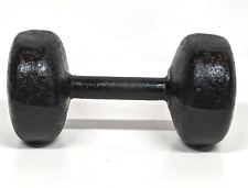 Vintage 25 Lb. Bun Head Cast Iron Weightlifting Dumbbell Unbranded for sale  Shipping to South Africa