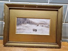 Antique framed watercolour for sale  CREWKERNE