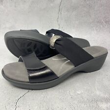 Naot Sandal Womens Pinotage Slides Wedge Metallic Leather Shoe Sz 37 US Sz 6 M, used for sale  Shipping to South Africa