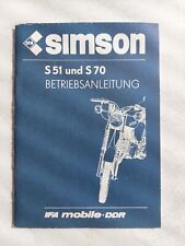 Betriebsanleitung simson moped gebraucht kaufen  Berlin