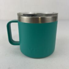 Yeti Stainless Steel Coffee Mug Cup w/ Lid Aquifer Blue 14 oz for sale  Shipping to South Africa