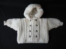 Abrigo Chaqueta de Crochet Tejido a Mano Bebé Doble Pecho Talla Aproximadamente 6 M segunda mano  Embacar hacia Argentina