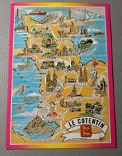 Postcard map normandie for sale  EDINBURGH