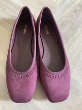 Maroon slip shoes for sale  HOVE