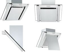 GRADED 60cm Angled Kitchen Cooker Hood Cookology ANG605SS Stainless Steel/Glass for sale  HAVERHILL