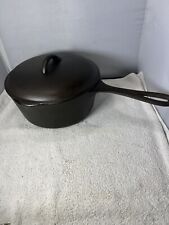 bsr birmingham stove cast iron 3 qt sauce pot wirh lid for sale  Shipping to South Africa