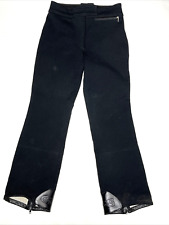 Pantalones de esquí deportivos vintage CB para mujer 10R elásticos mezcla de lana negros Austria - LEER, usado segunda mano  Embacar hacia Mexico